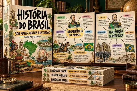 Coleção de mapas mentais de História do Brasil